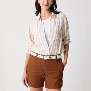 J.crew Factory 5” Classic chino shorts Brown size 0